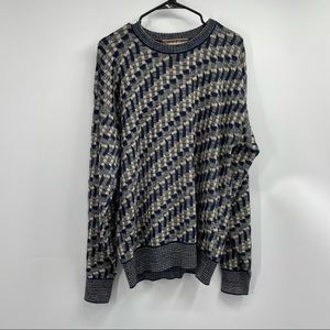 Oak and Clay Blue Cozy Oversized Grandpa Sweater